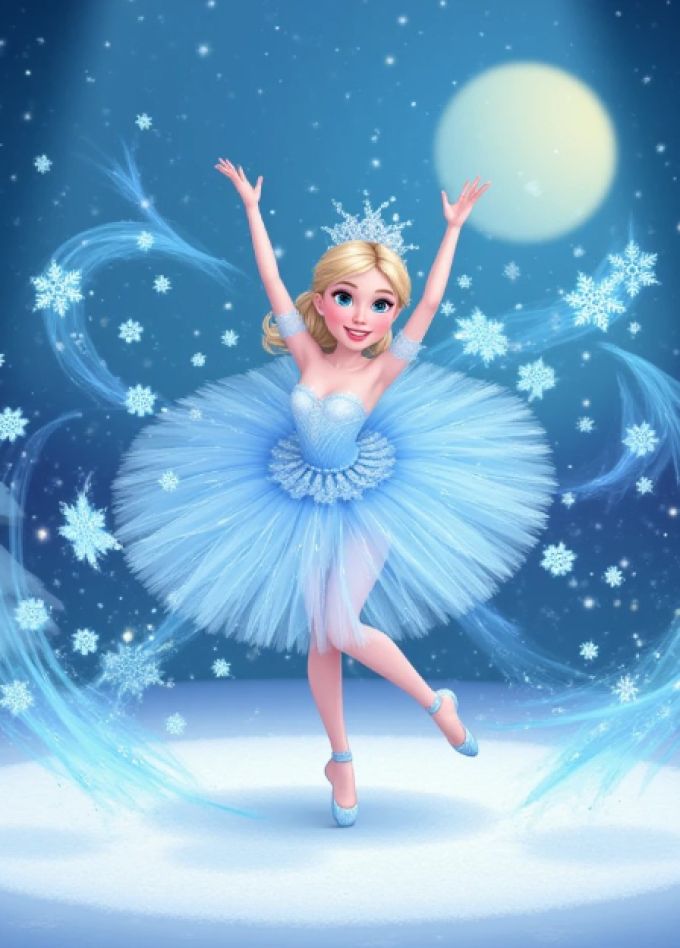 Снежинка-балеринка